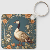 美しいヴィンテージグースウィリアムインスパイアモリス キーホルダー (裏面)