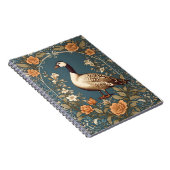 美しいヴィンテージグースウィリアムインスパイアモリス ノートブック (右側)