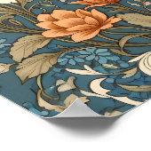 美しいヴィンテージグースウィリアムインスパイアモリス ポスター (角)