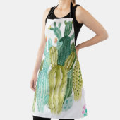 美しいヴィンテージサボテン、多汁、サボテンブルーミ エプロン (インサイチュ)