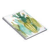 美しいヴィンテージサボテン、多汁、サボテンブルーミ ノートブック (右側)