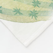 美しいヴィンテージサボテン、多汁、サボテンブルーミ フリースブランケット (角)