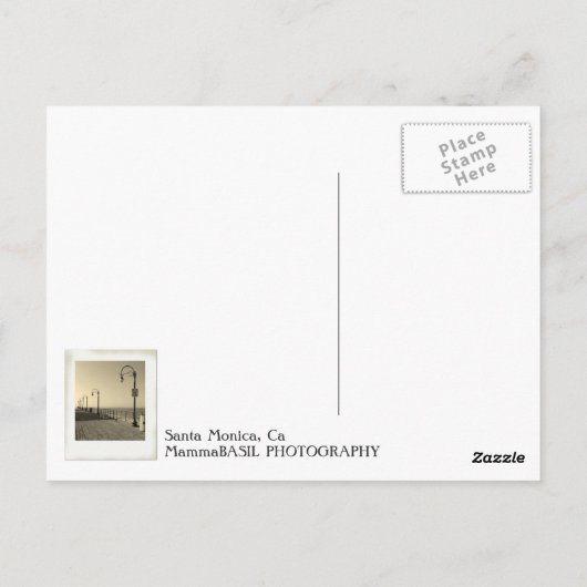 美しいヴィンテージサンタモニカ葉書! ポストカード (裏面)