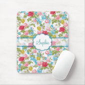 美しいヴィンテージシックトレンディーバラの花柄 マウスパッド (マウス)