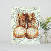 美しいヴィンテージシューズのマップスクラップブック作り (スタンド正面)