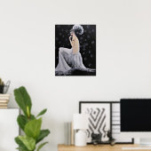 美しいヴィンテージショーガール/ポスター ポスター (ホームオフィス)