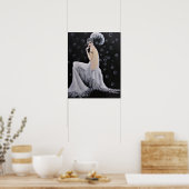 美しいヴィンテージショーガール/ポスター ポスター (キッチン)