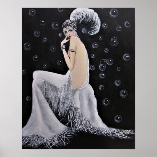 美しいヴィンテージショーガール/ポスター ポスター (正面)