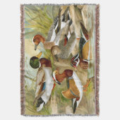 美しいヴィンテージダック1 スローブランケット (正面縦)