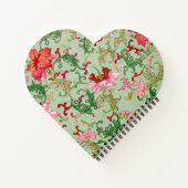 美しいヴィンテージデザインパーソナライズされたノート ノートブック (裏面)