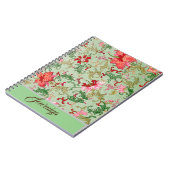 美しいヴィンテージデザイン パーソナライズされた ノートブック (左側)