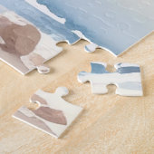 美しいヴィンテージニュージャージーウォーターカラーアート ジグソーパズル (側面)