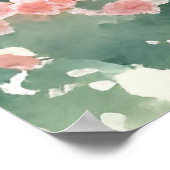 美しいヴィンテージニュージャージーウォーターカラーアート ポスター (角)