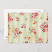 美しいヴィンテージバラその他の花 ポストカード (正面/裏面)