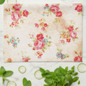 美しいヴィンテージバラやその他の花 キッチンタオル (折り畳み)