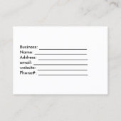 美しいヴィンテージバラカスタム、モノグラム 名刺 (裏面)