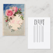 美しいヴィンテージバラカスタム、モノグラム 名刺 (正面/裏面)