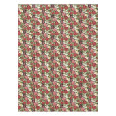 美しいヴィンテージバラムーヴピンクフローラ テーブルクロス (正面)