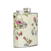 美しいヴィンテージバラ花のパターンshabbychic フラスク (右)