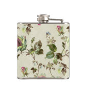 美しいヴィンテージバラ花のパターンshabbychic フラスク (裏面)