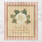 美しいヴィンテージバラ ワインラベル (シングルラベル)