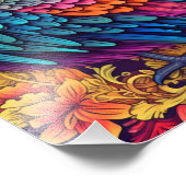 美しいヴィンテージバードイラストレーション フォトプリント            (角)