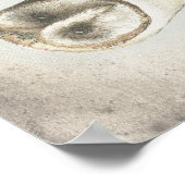 美しいヴィンテージバームフクロウのポスター。 ポスター (角)