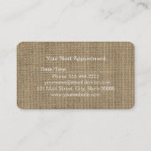 美しいヴィンテージバーラップアポイントメントモノグラム 予約カード (裏面)