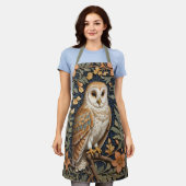 美しいヴィンテージバーンドルウィリアムインスパイアモリス エプロン (着用した状態)