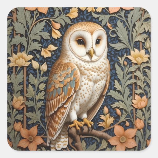 美しいヴィンテージバーンドルウィリアムインスパイアモリス スクエアシール (正面)