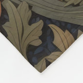 美しいヴィンテージバーンドルウィリアムインスパイアモリス フリースブランケット (角)