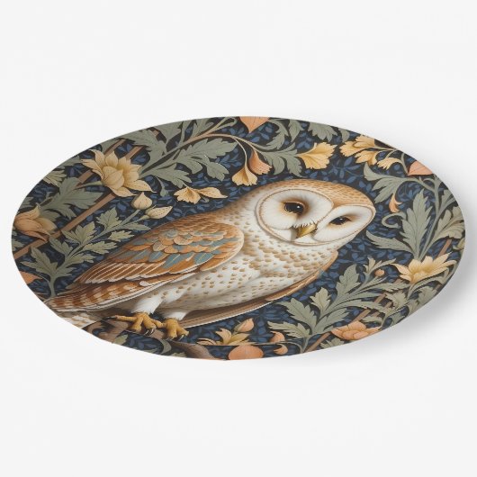 美しいヴィンテージバーンドルウィリアムインスパイアモリス ペーパープレート (アングル)