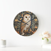 美しいヴィンテージバーンドルウィリアムインスパイアモリス ラージ壁時計 (ホーム)