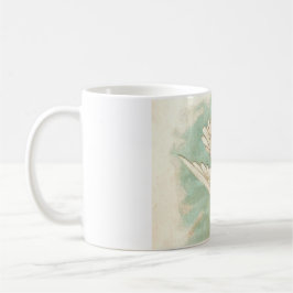 美しいヴィンテージビクトリアン鳩レター コーヒーマグカップ