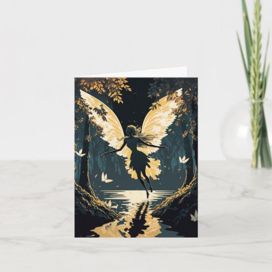 美しいヴィンテージフェアリー空白のインすべての行事 カード (正面)