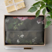 美しいヴィンテージフランスの花模様の分離紙 薄葉紙 (ギフト)