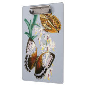 美しいヴィンテージフローラバタフライイラストレーション クリップボード (左)
