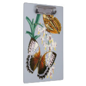 美しいヴィンテージフローラバタフライイラストレーション クリップボード (右)