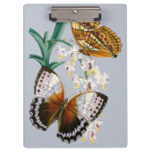 美しいヴィンテージフローラバタフライイラストレーション クリップボード (正面)