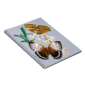 美しいヴィンテージフローラバタフライイラストレーション ノートブック (右側)