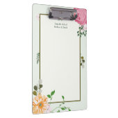 美しいヴィンテージフローラパーソナライズされた受付係 クリップボード (右)