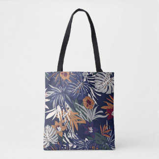 美しいヴィンテージフローラルパターンの多くの種類 トートバッグ