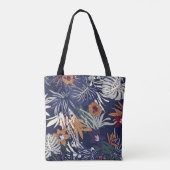 美しいヴィンテージフローラルパターンの多くの種類 トートバッグ (裏面)