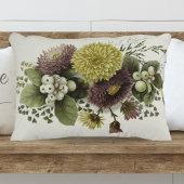 美しいヴィンテージフローラ菊 アクセントクッション