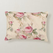 美しいヴィンテージフローラ アクセントクッション (裏面)