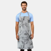 美しいヴィンテージフローラ エプロン (着用した状態)