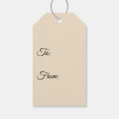 美しいヴィンテージフローラ ギフトタグ (裏面)