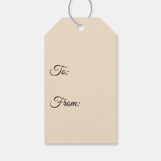 美しいヴィンテージフローラ ギフトタグ (裏面)