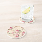 美しいヴィンテージフローラ コースター (側面)