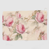 美しいヴィンテージフローラ ゴルフタオル (横)